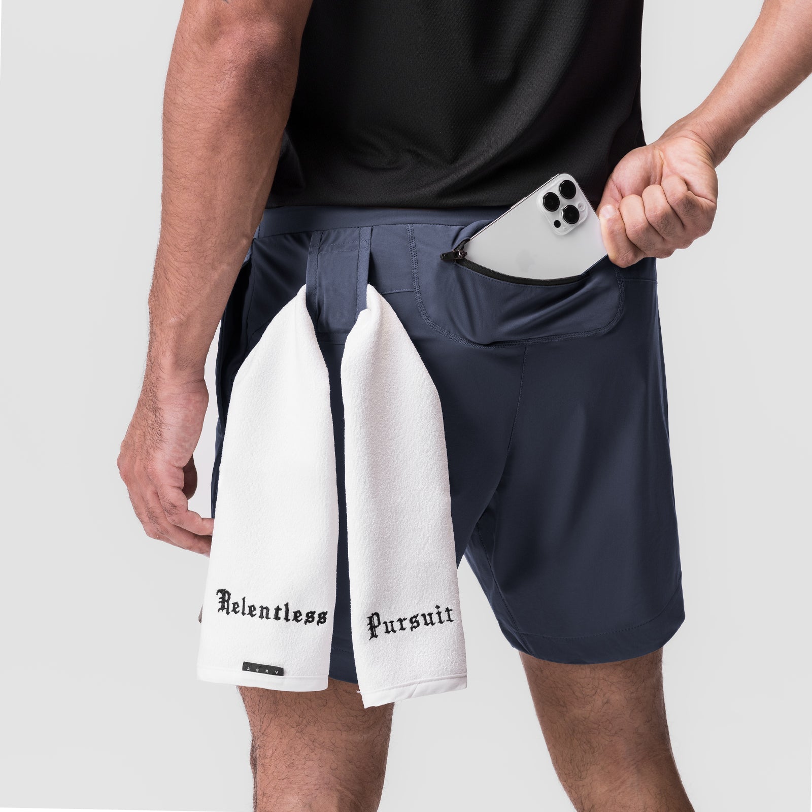0823. Tetra-Lite® 7" Linerless Short - Navy "Bracket"