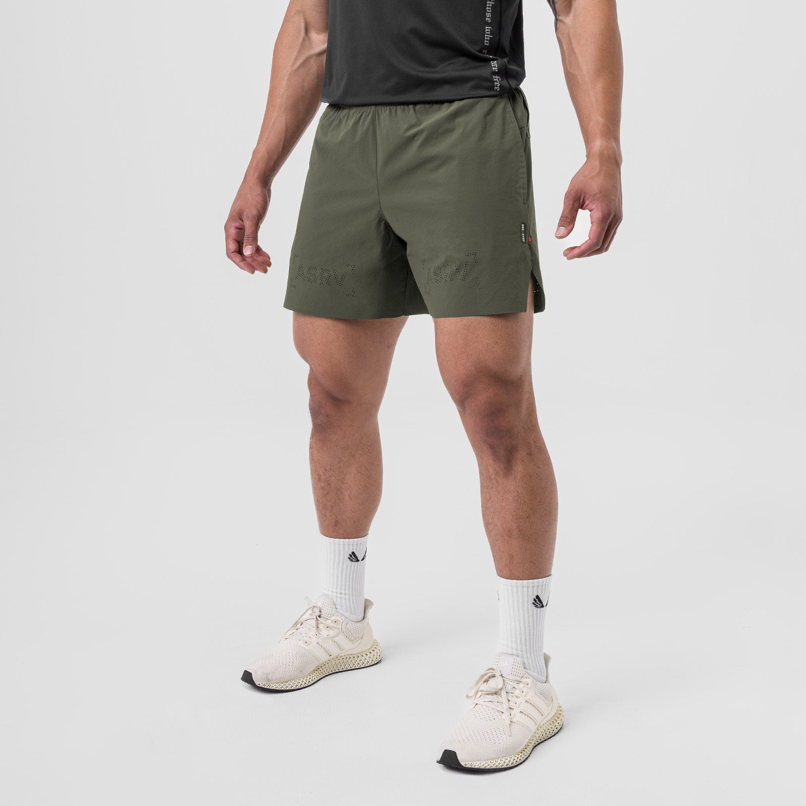0737. Ripstop 6" Perforated Short - Olive