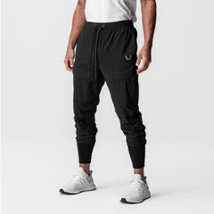 0690. Tetra-Lite® Tech High Rib Jogger - Black "Wings"