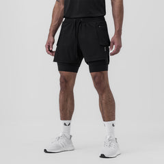 0651. Tetra-Lite® 5" Liner Cargo Short - Black