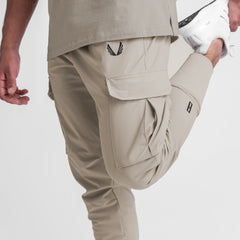 0437. Tetra-Lite® Cargo High Rib Jogger - Sand Smoke