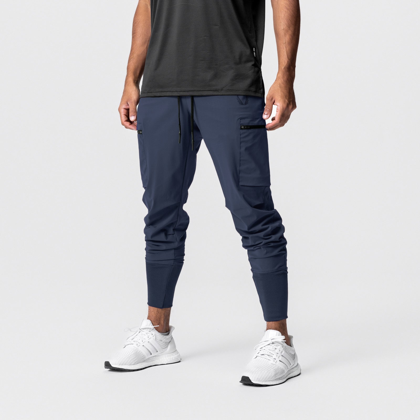 0827. Tetra-Lite® Inlay Pocket High Rib Jogger - Navy