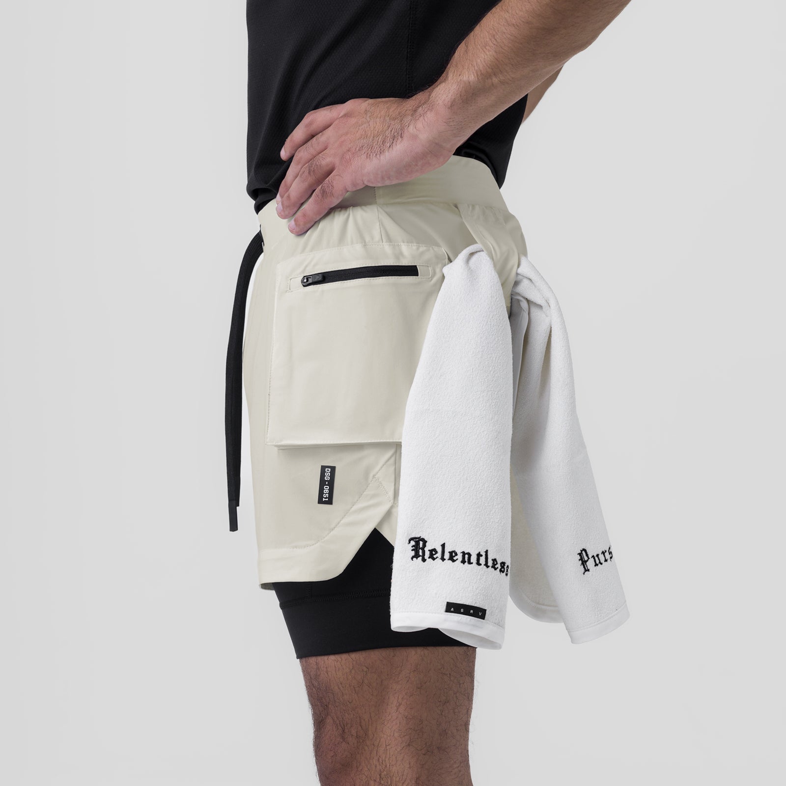 0651. Tetra-Lite® 5" Liner Cargo Short - Stone