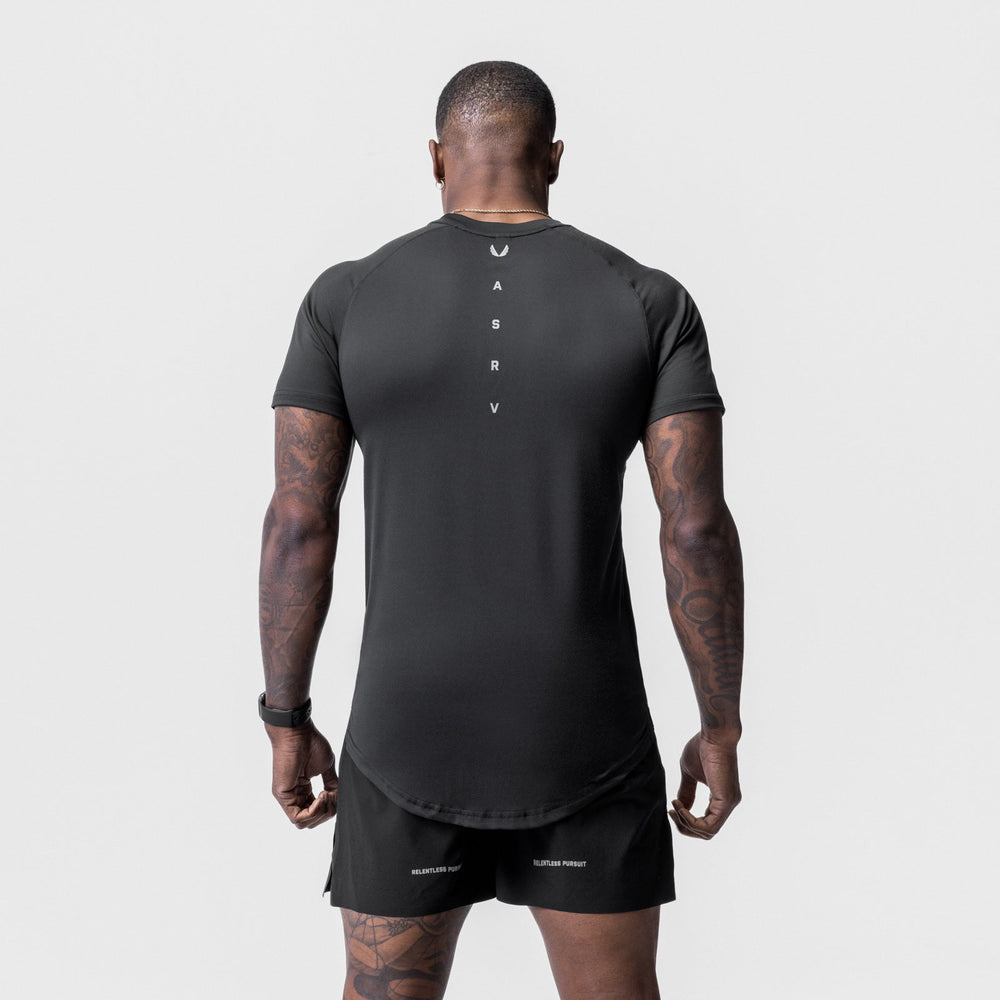 0716. Core Mesh Established Tee - Black
