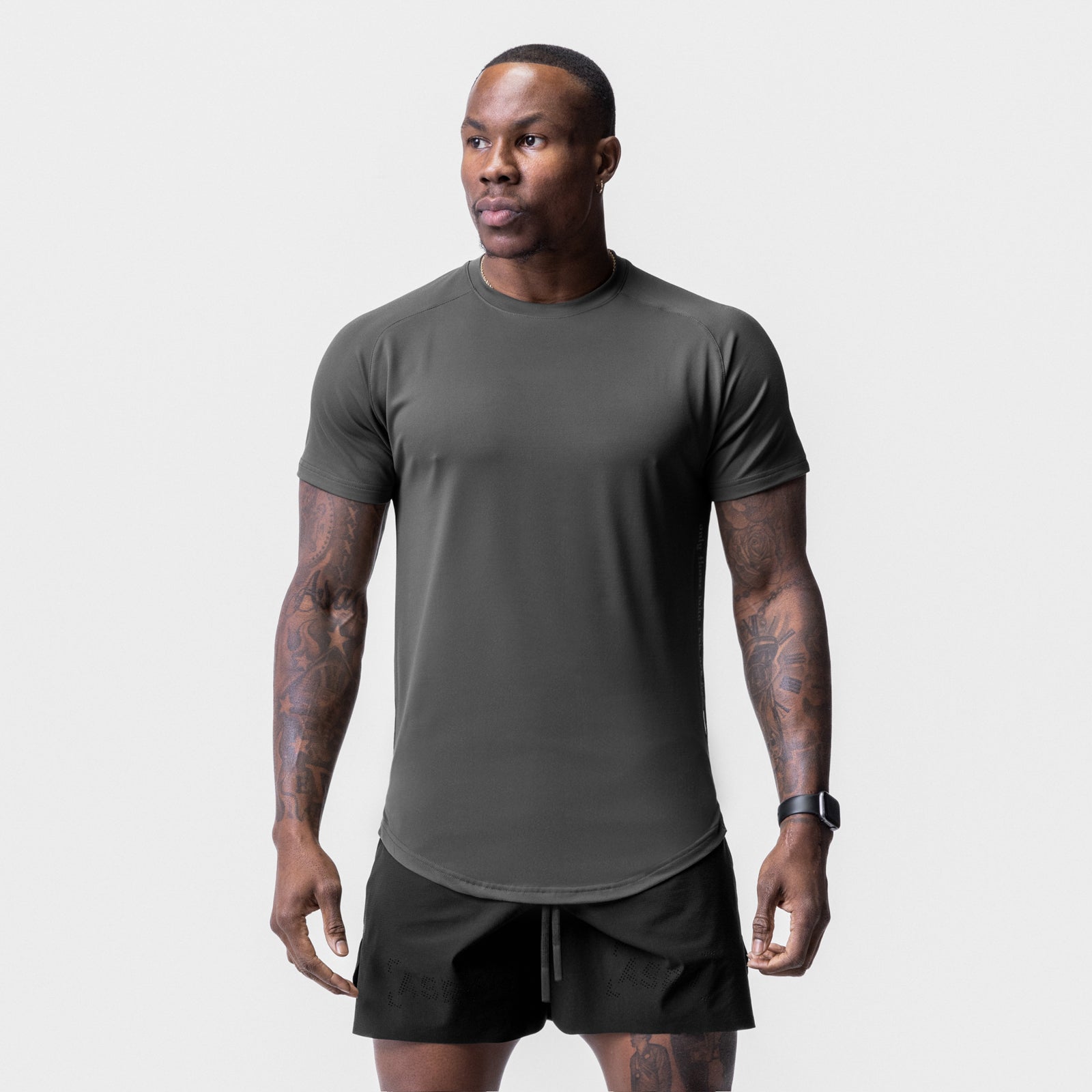 0716. Core Mesh Established Tee - Space Grey