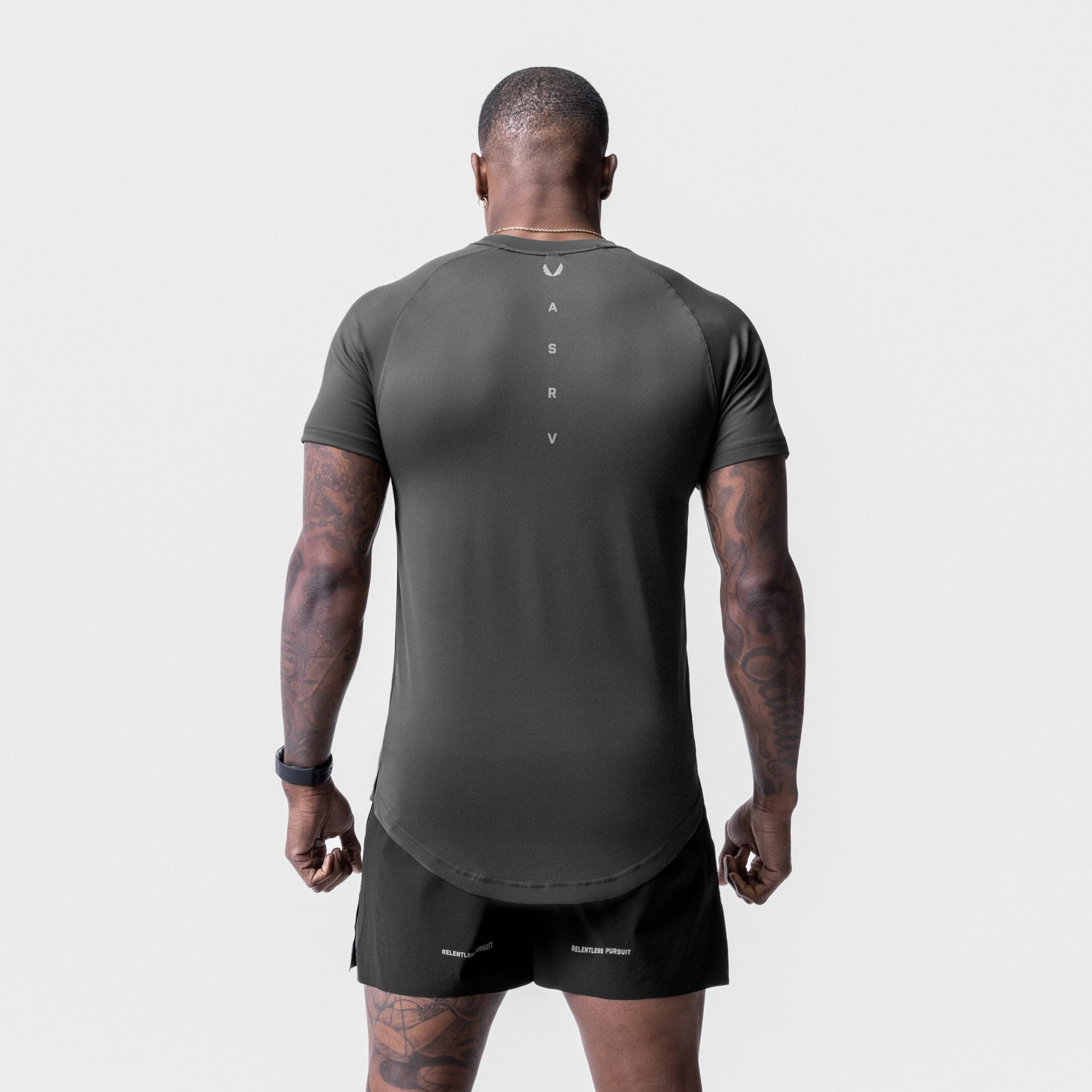 0716. Core Mesh Established Tee - Space Grey