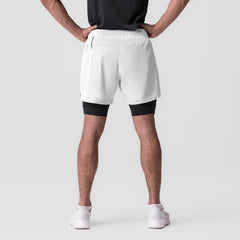 0784. Ultralite™ 6" Liner Short - White/Black