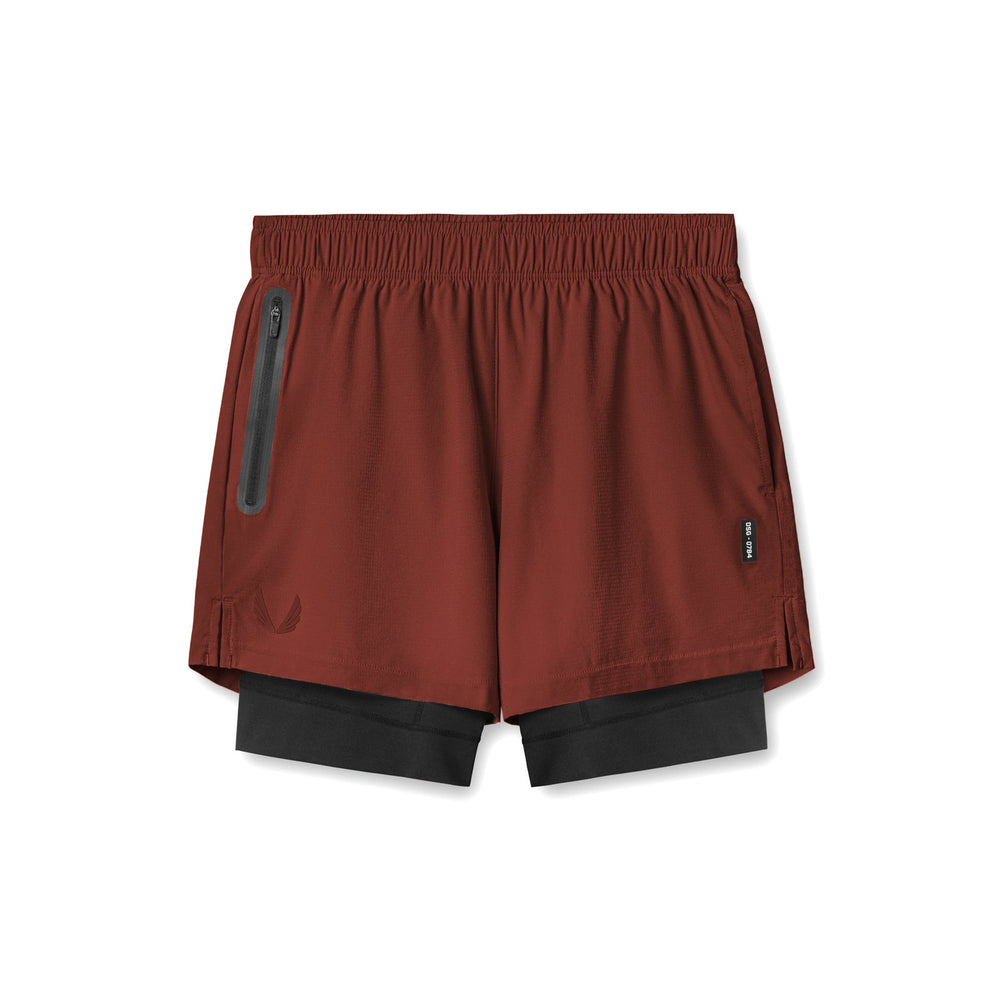 0784. Ultralite™ 6" Liner Short - Brick/Black