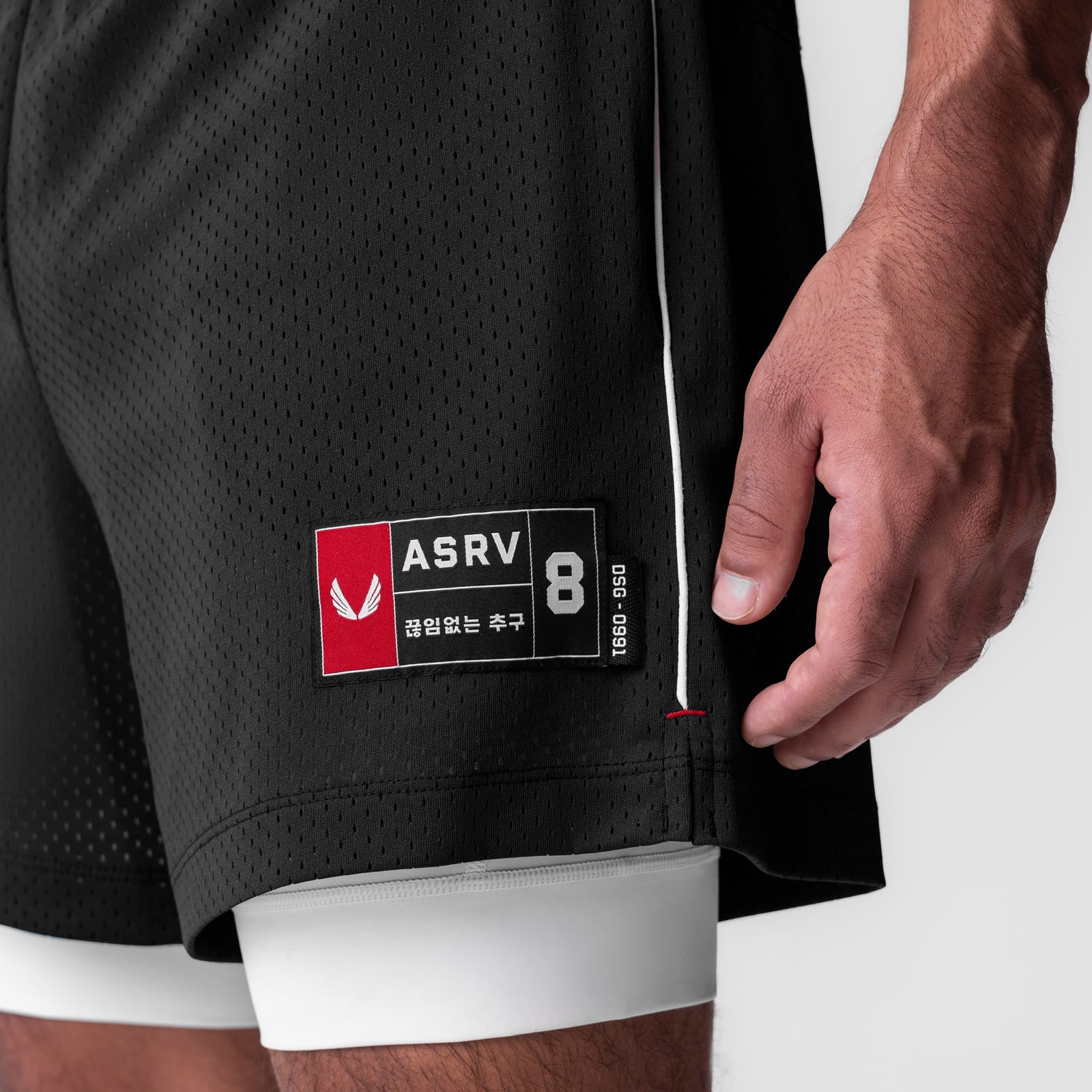 0991. Ion-Mesh 5" Liner Short - Black