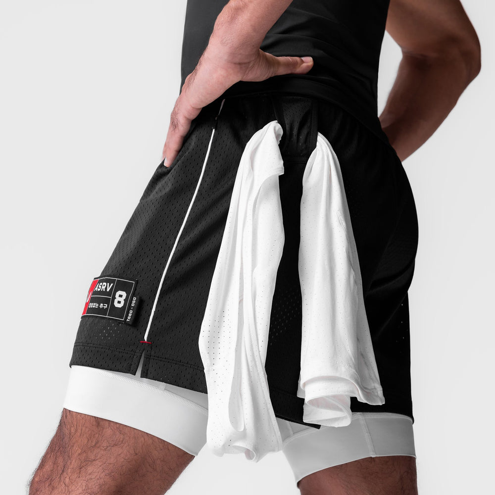 0991. Ion-Mesh 5" Liner Short - Black