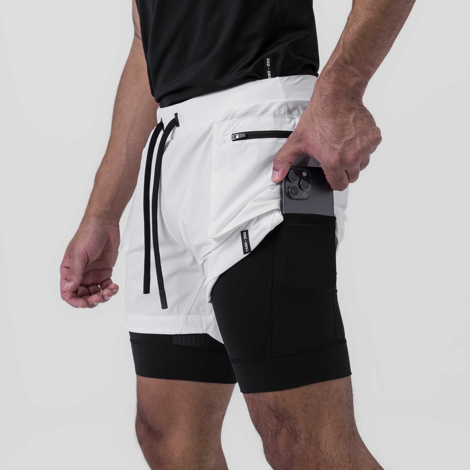 0651. Tetra-Lite® 5" Liner Cargo Short - White
