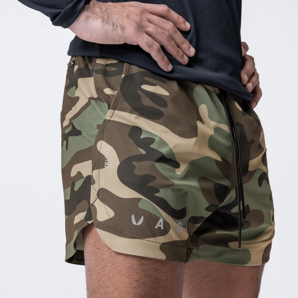 0751. Tetra-Lite® 5" Linerless Short - Woodland Camo "Classic"