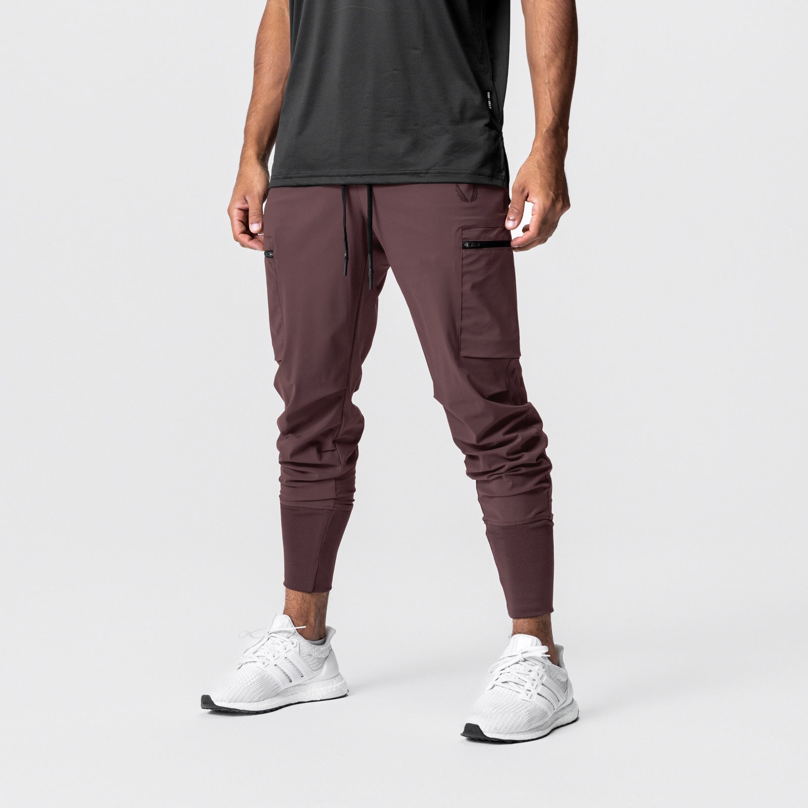 0698. Tetra-Lite® Inlay Pocket High Rib Jogger - Plum