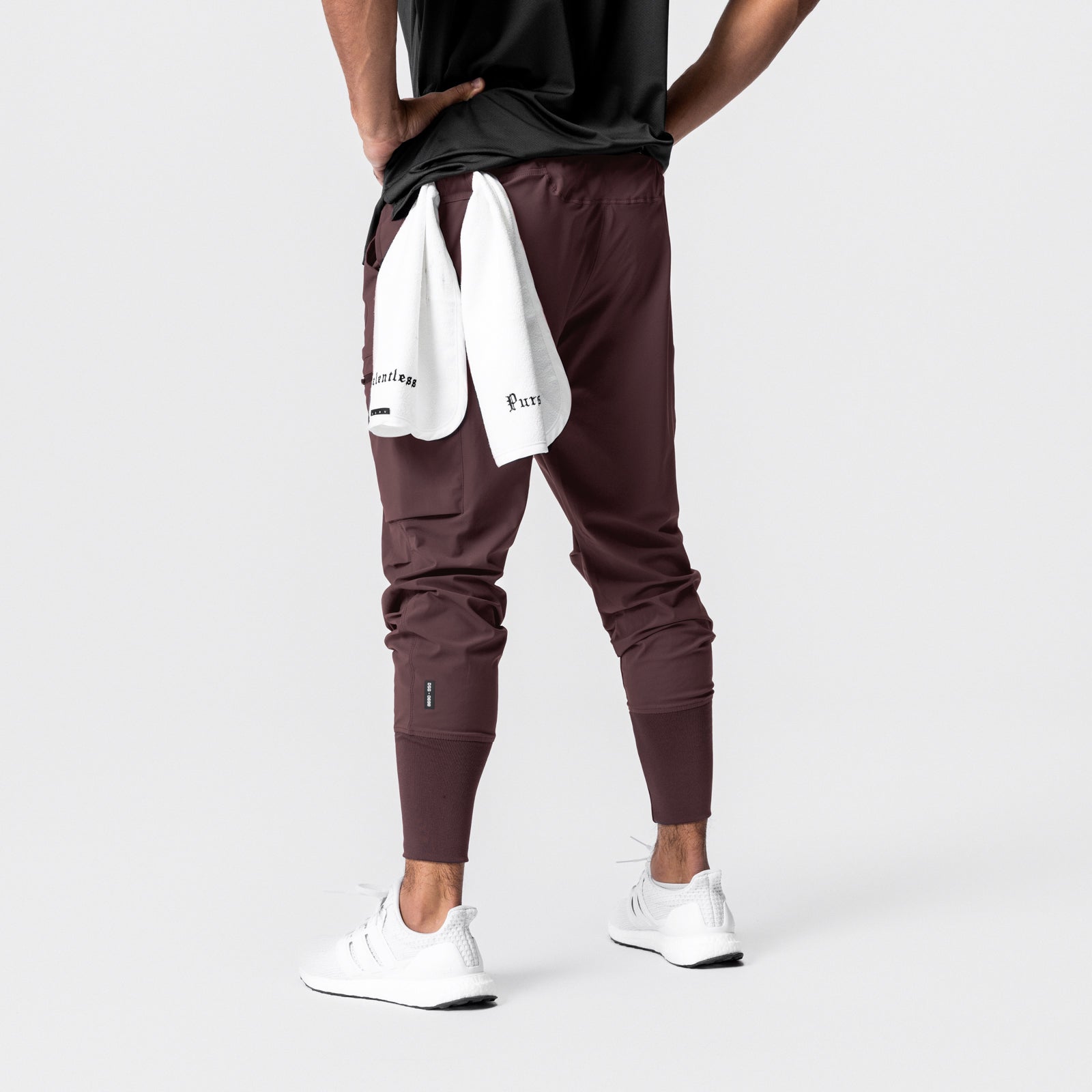 0698. Tetra-Lite® Inlay Pocket High Rib Jogger - Plum