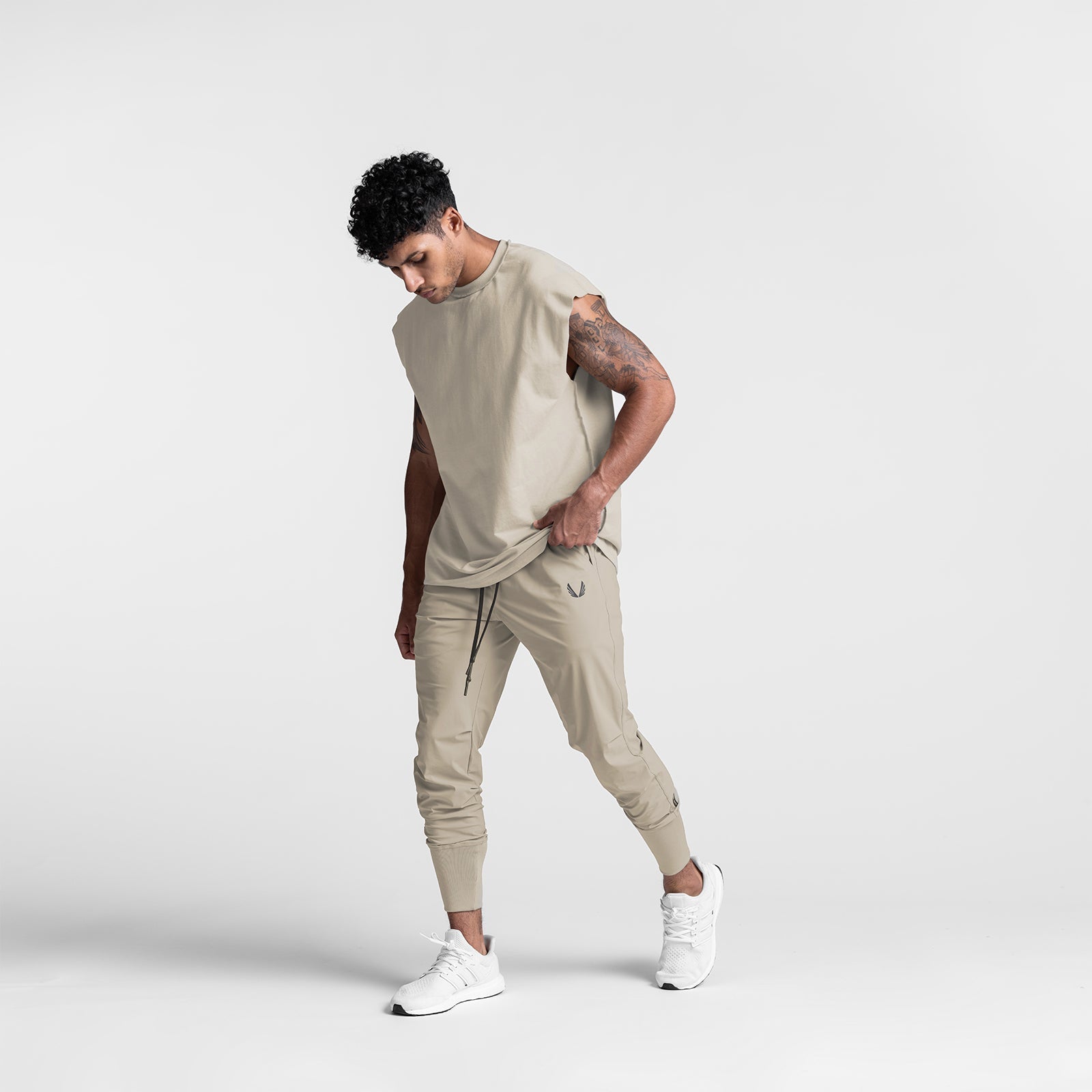 0477. Tetra-Lite® High Rib Jogger - Sand Smoke