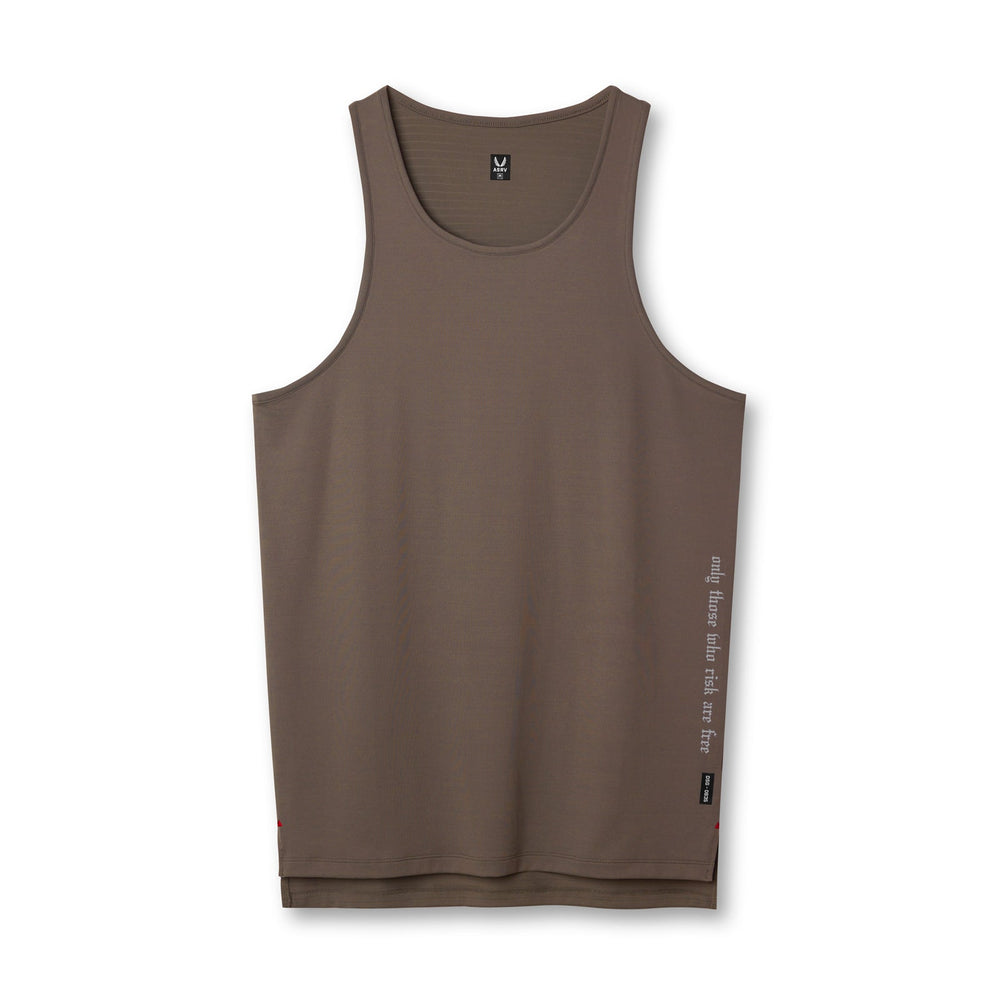 0835. 3D-Lite® 2.0 Drop Hem Tank - Deep Taupe "OTWR"
