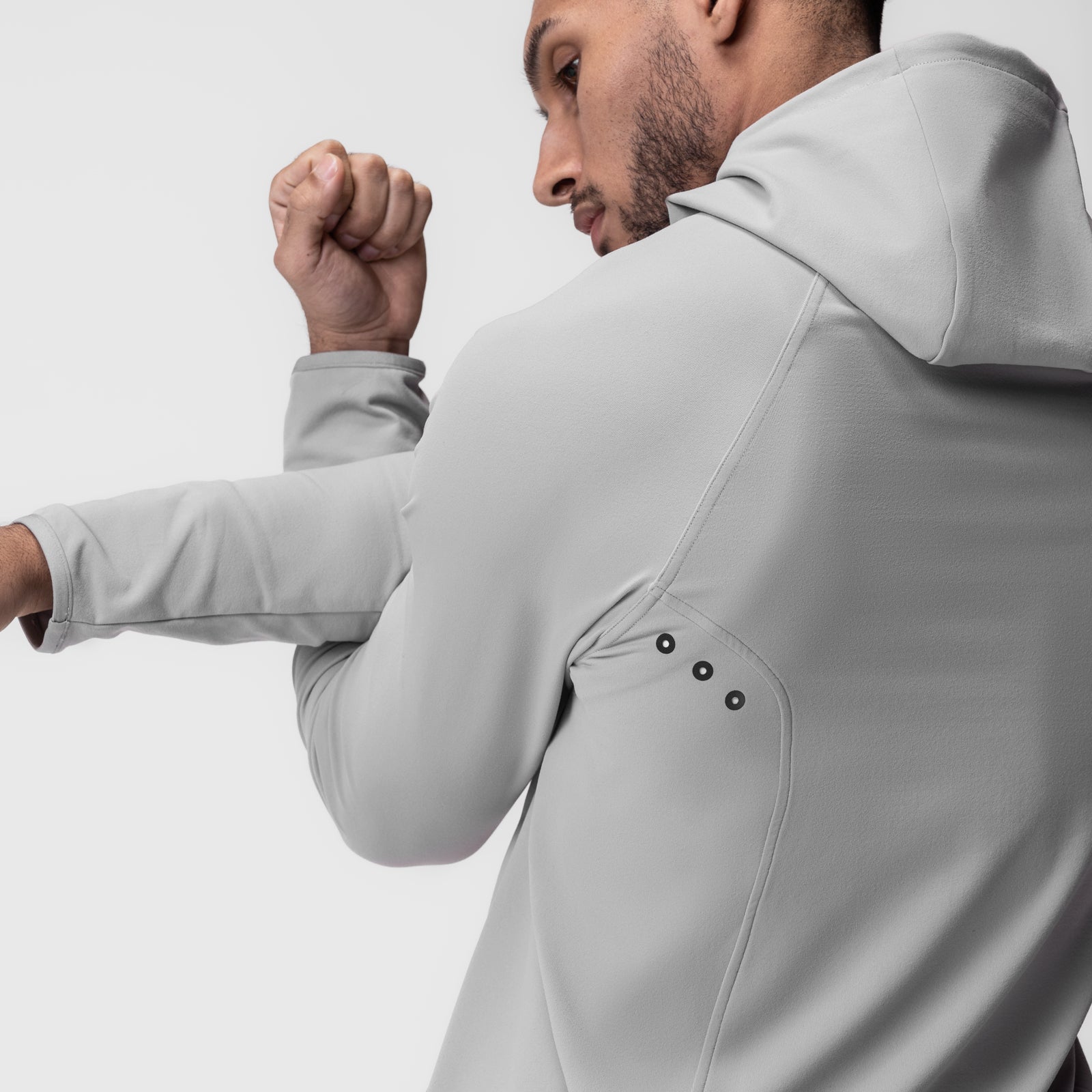0943. Performance Fleece Zip Hoodie - Slate Grey