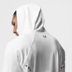 0943. Performance Fleece Zip Hoodie - White